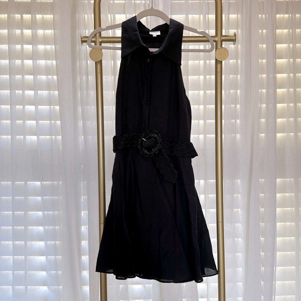 HEMANT & NANDITA Black Mini Dress